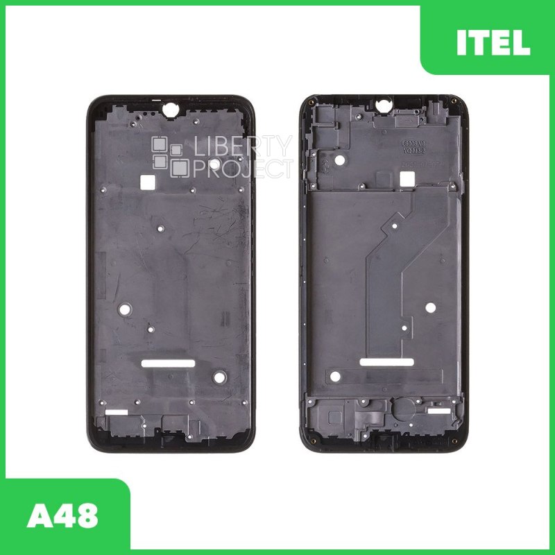 Рамка дисплея для Itel A48 (L6006) (черный)