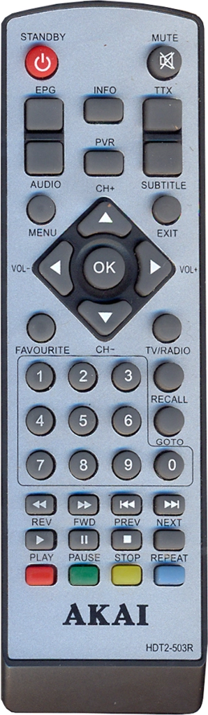 Пульт Akai HDT2-503R для ресивера Akai