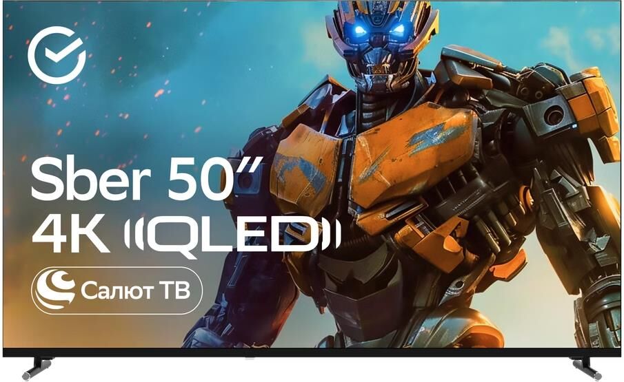 Телевизор SBER SDX-50UQ6000DBA 4K UHD SMART TV Салют