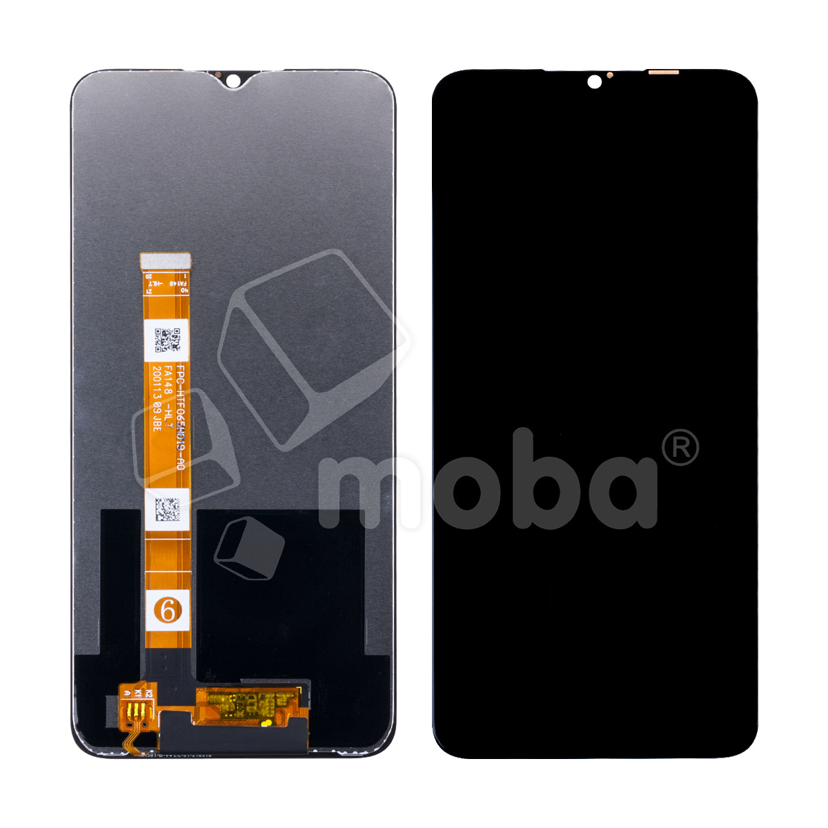 Дисплей для Realme C3/5/6i/OPPO A5 2020/A9 2020/A31 (RMX2020/RMX1927/RMX2001/CPH1931/CPH1941/CPH2015) в сборе с тачскрином Черный - OR (HD+, 300 Кд/м2, 60 Гц)