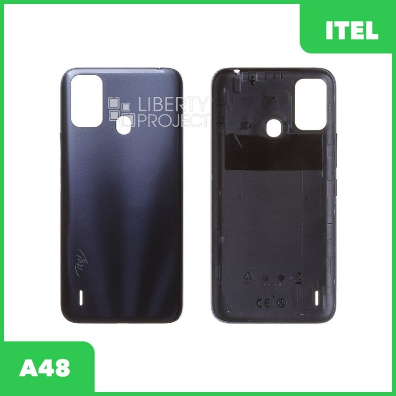 Задняя крышка для Itel A48 (черный)