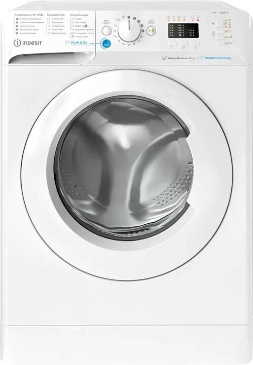 Стиральная машина фронтальная INDESIT BWSA 7109 WWV RU, Белый
