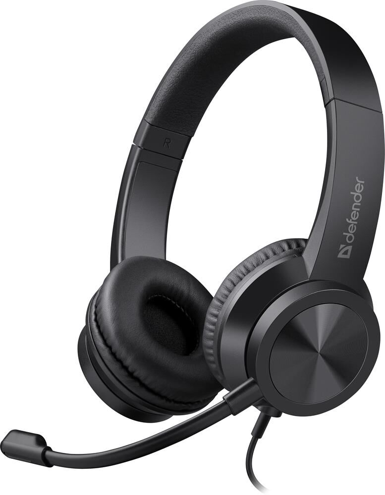 Гарнитура DEFENDER (63151) Tune 150 черный, провод 1.8 м