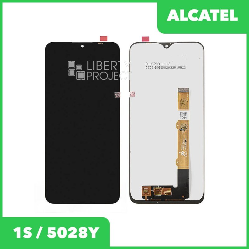 LCD дисплей для Alcatel 1S/5028Y в сборе с тачскрином (черный) Premium Quality