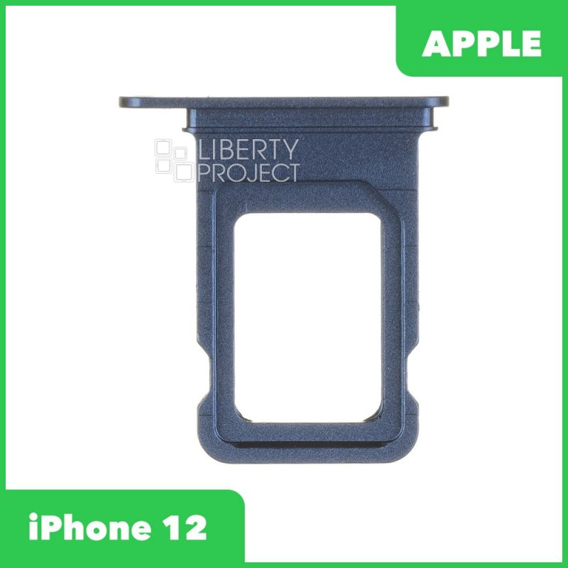 Держатель SIM-карты (сим лоток) iPhone 12 (синий)