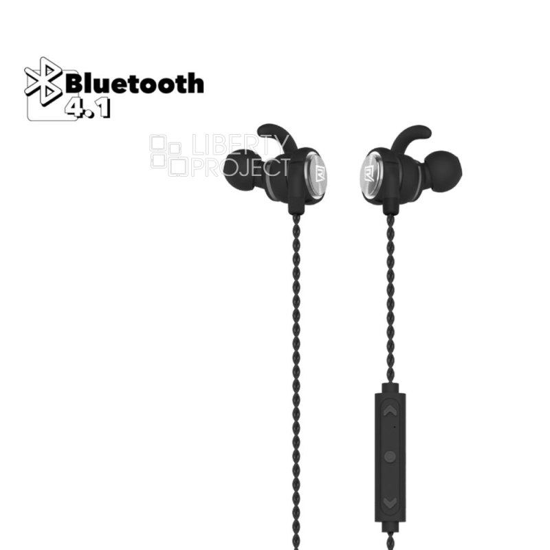 Bluetooth гарнитура REMAX RB-S10, BT4.1, внутриканальная, спорт, громкость +/- (черный)