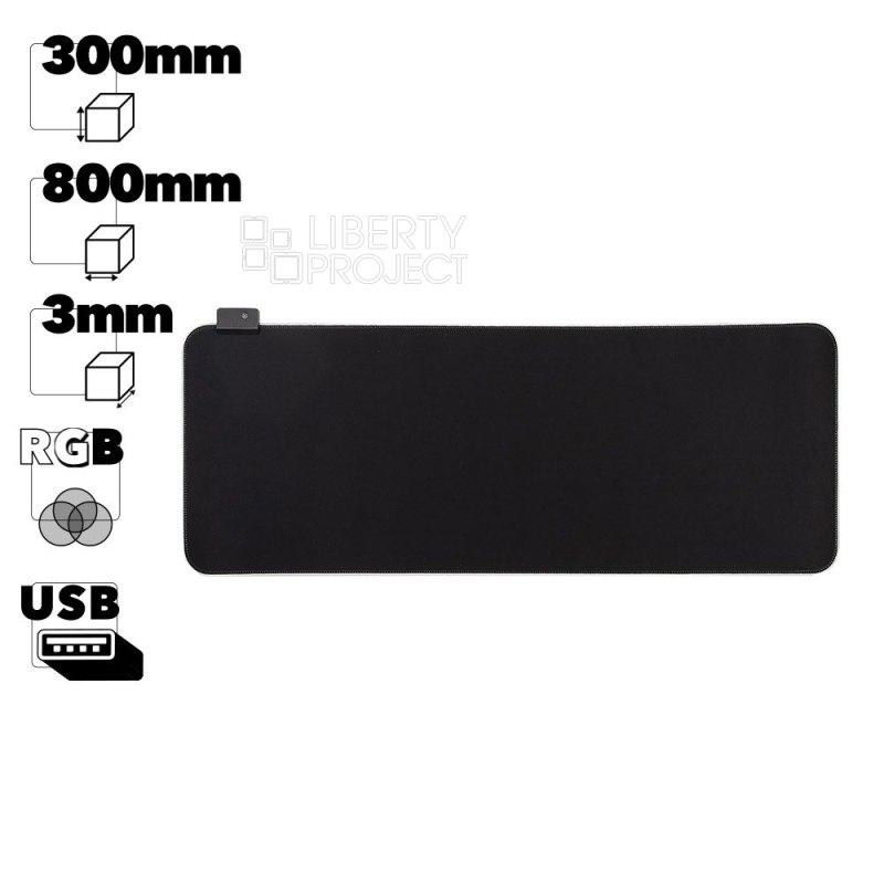 Коврик для мышки 800x300x4mm LED с подсветкой RGB
