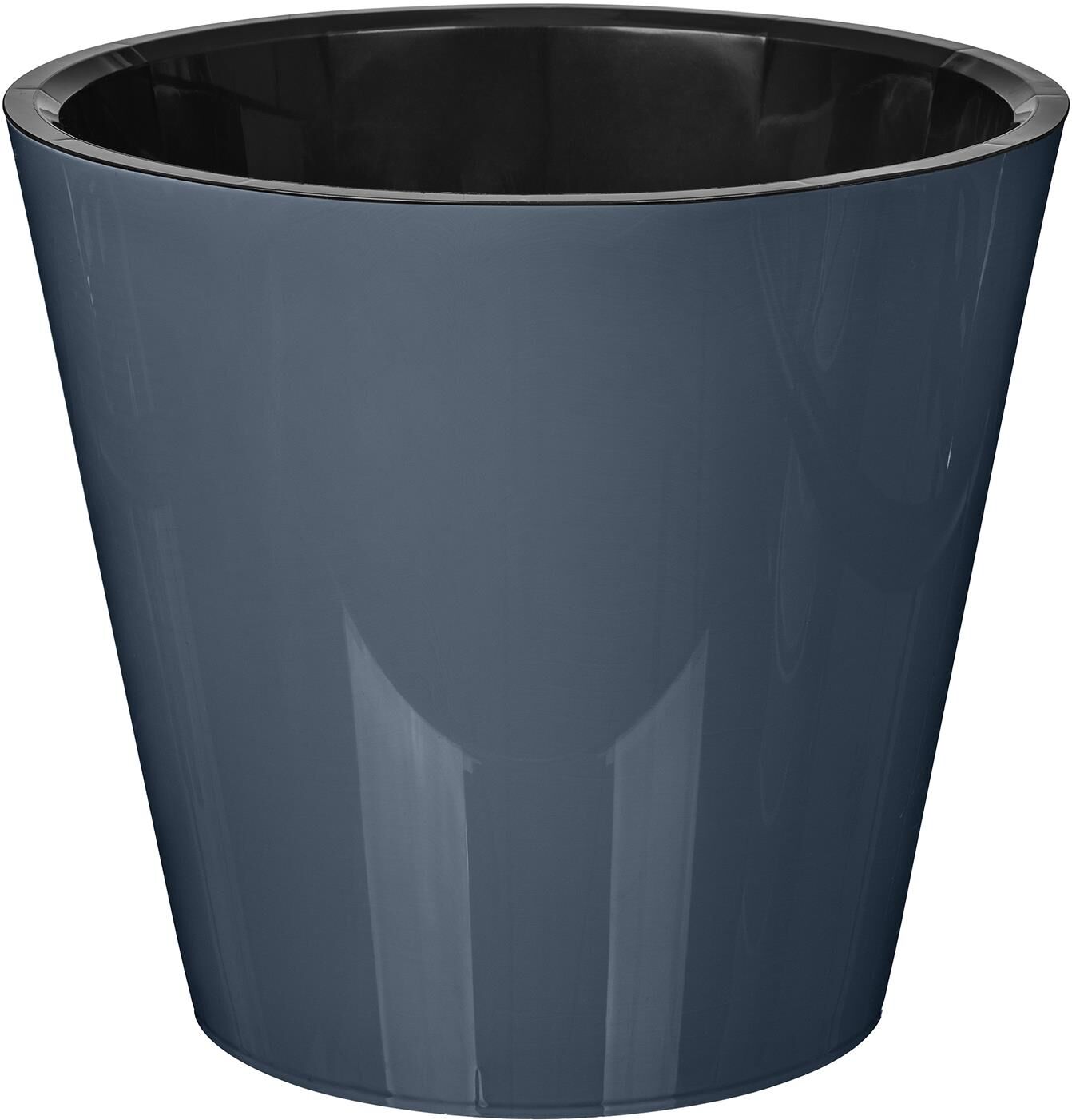 Горшок цветочный HOMVER Rosemary D230мм, 5л с дренажной вставкой (серый) 221605935/01