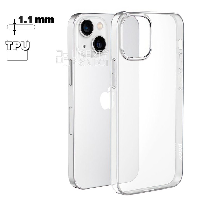 Чехол HOCO Light для Apple iPhone 15 Plus, TPU (прозрачный)