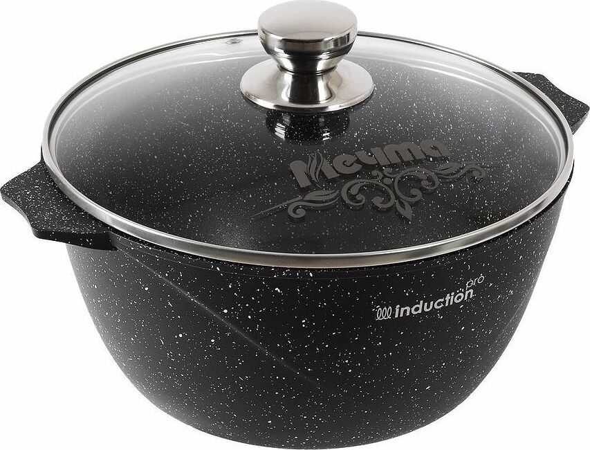 Кастрюля МЕЧТА 42802И Гранит black Induction Pro 2л