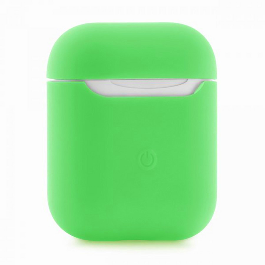Силиконовый чехол тонкий для Apple AirPods 2 салатовый