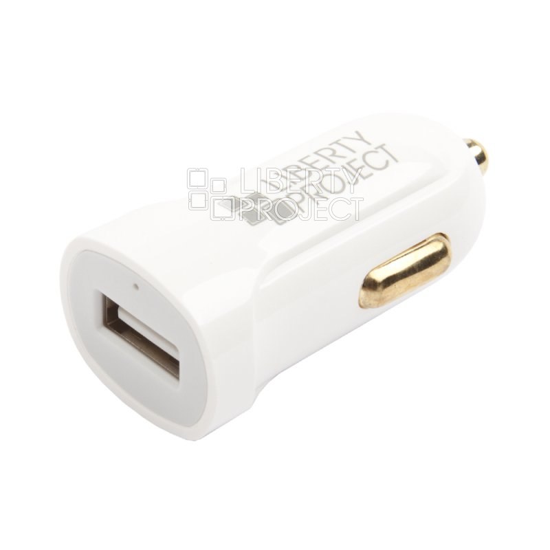 АЗУ "LP" с выходом USB + кабель USB Type-C 2.1A (белое/европакет)