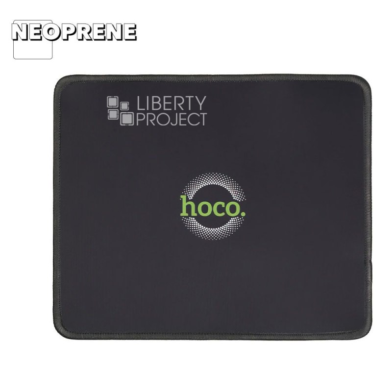 Коврик для мыши HOCO GM20 Smooth 240x200x2мм, игровой, резина/ткань (черный)