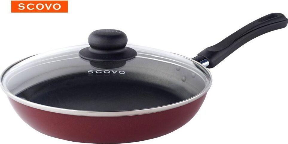 Сковорода SCOVO СЭ-030 expert со стекл. крышкой д.28 см