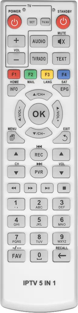 Универсальный пульт Huayu IP-TV 5 в 1