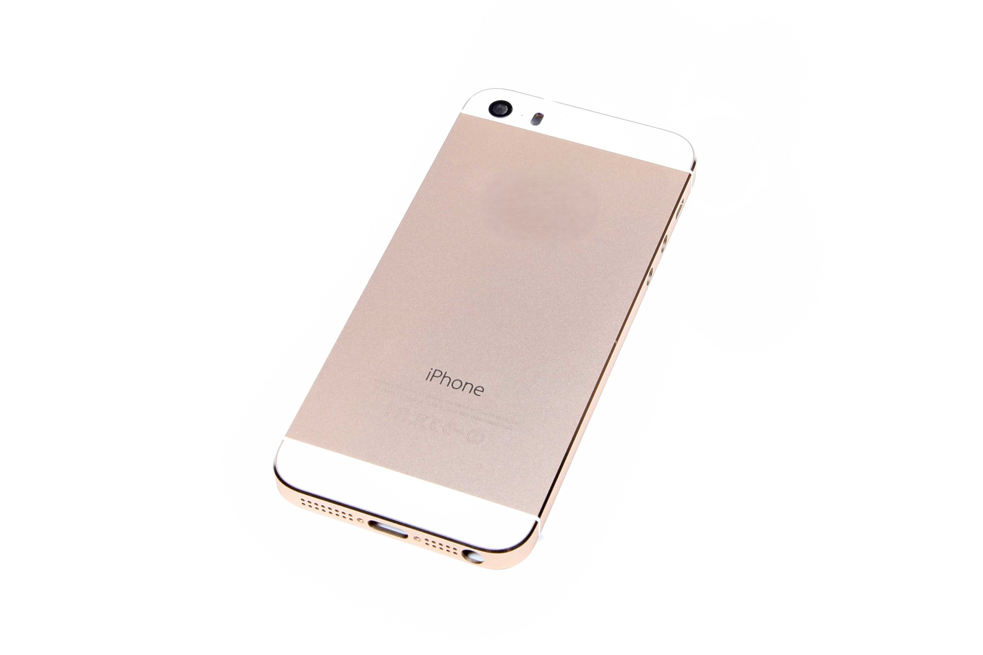 Часть корпуса для iPhone 5S боковые кнопки в комплекте золотая AAA