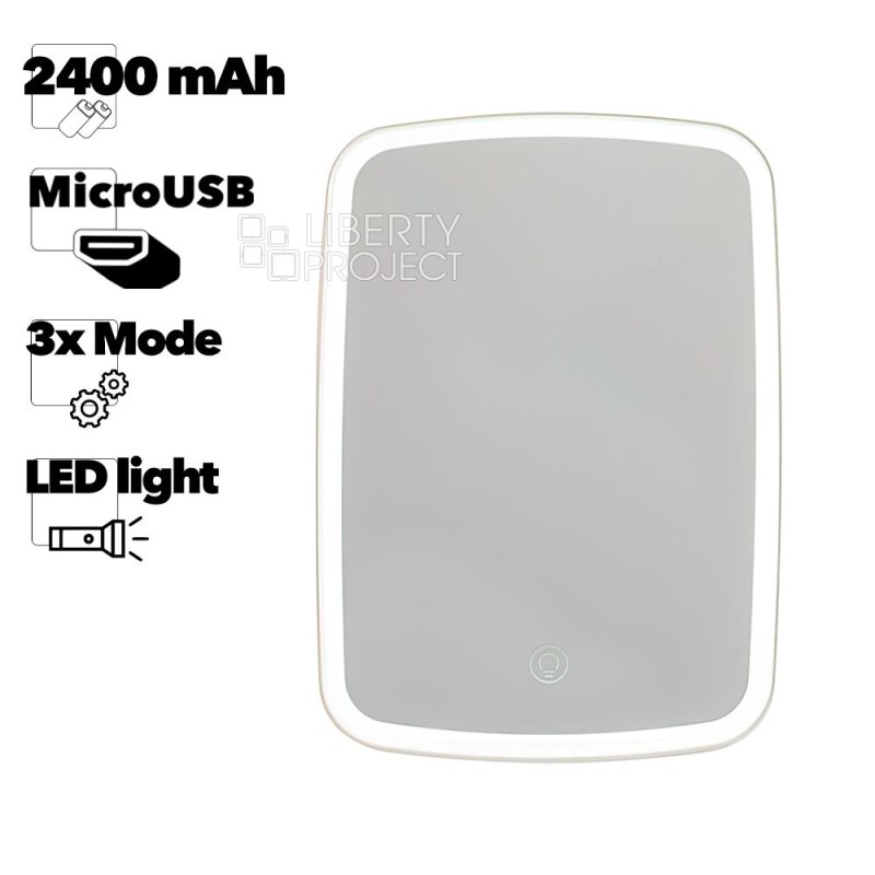 Зеркало косметическое Xiaomi Jordan Judy Tri-Color LED Makeup Mirror NV505 (белое)