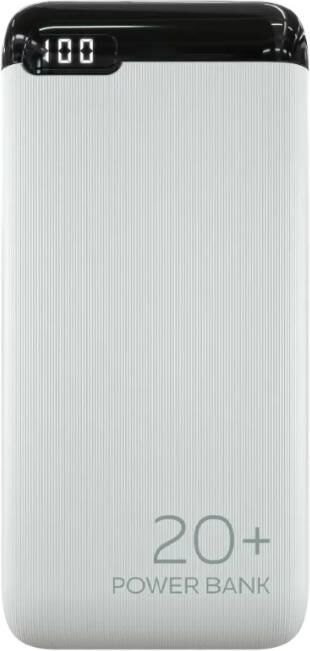 Зарядное устройство MORE CHOICE (4620202550514) PB19-20 2USB 2.1A - 20000mAh белый