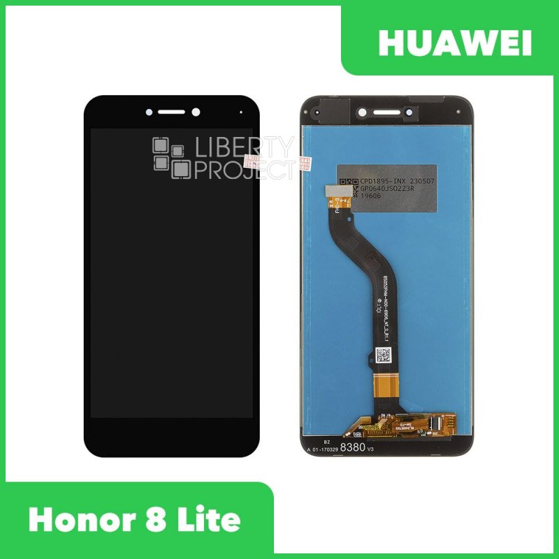 LCD дисплей для Huawei Honor 8 Lite с тачскрином (черный) 100% OR