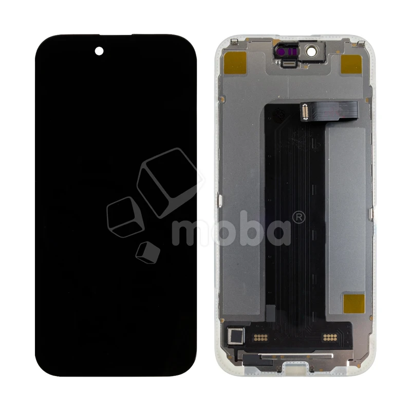 Дисплей для iPhone Air (A3517) в сборе с тачскрином Черный - (Soft OLED, Full HD, 120 Гц) (площадка под IC)