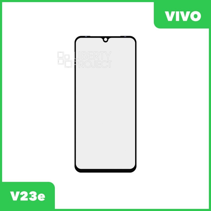 Стекло + OCA пленка для переклейки Vivo V23e (черный)