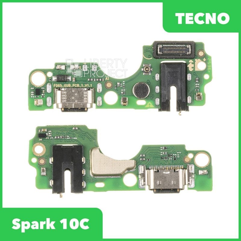 Шлейф/FLC Tecno Spark 10C (KI5M) на системный разъём/микрофон, ориг