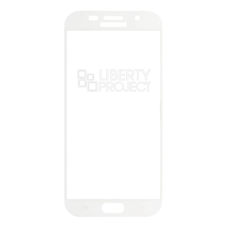 Защитное стекло Tempered Glass 2,5D для Samsung Galaxy A7 2017 (A720) 0,33 мм (белая рамка)
