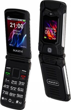 Телефон мобильный MAXVI E10 Black