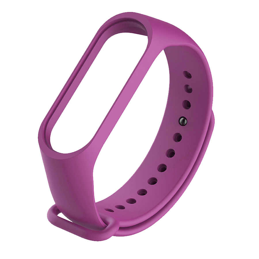 Силиконовый ремешок для Xiaomi mi band 7 сиреневый