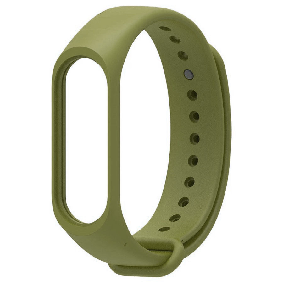 Силиконовый ремешок для Xiaomi mi band 5/6/7 хаки
