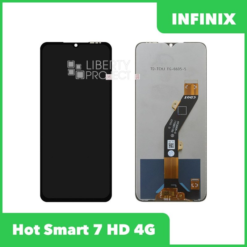LCD дисплей для Infinix Smart 7/7HD/Tecno Spark 10/10C/Spark Go 2023/Itel A60S с тачскрином (черный)