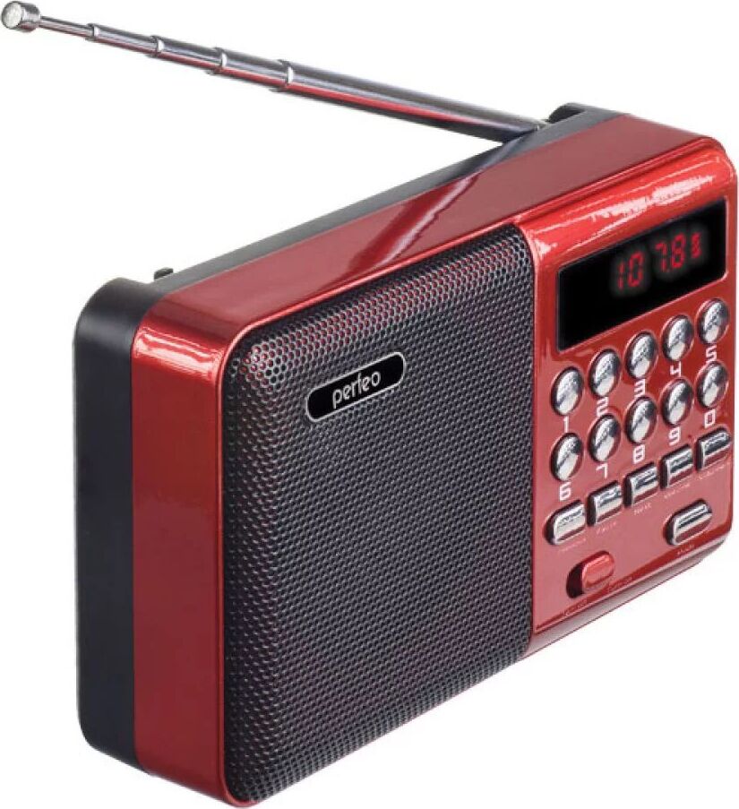 Радиоприемник PERFEO (PF-A4871) PALM красный