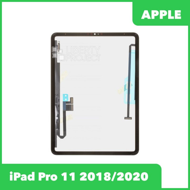 Тачскрин для Ipad Pro 11 (S1/S2) 2018/2020 G+OCA PRO олеофобное покрытие (черный)+OCA