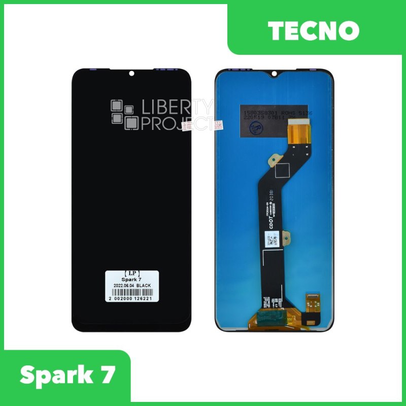 LCD дисплей для Tecno Spark 7/Infinix Hot 10i с тачскрином (черный)