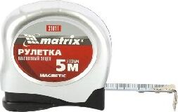 MATRIX Рулетка Magnetic, 5 м х 19 мм, магнитный зацеп 31011