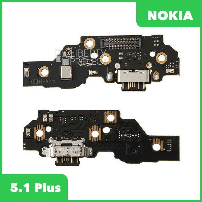 Шлейф/FLC для Nokia 5.1 Plus на системный разъем/микрофон