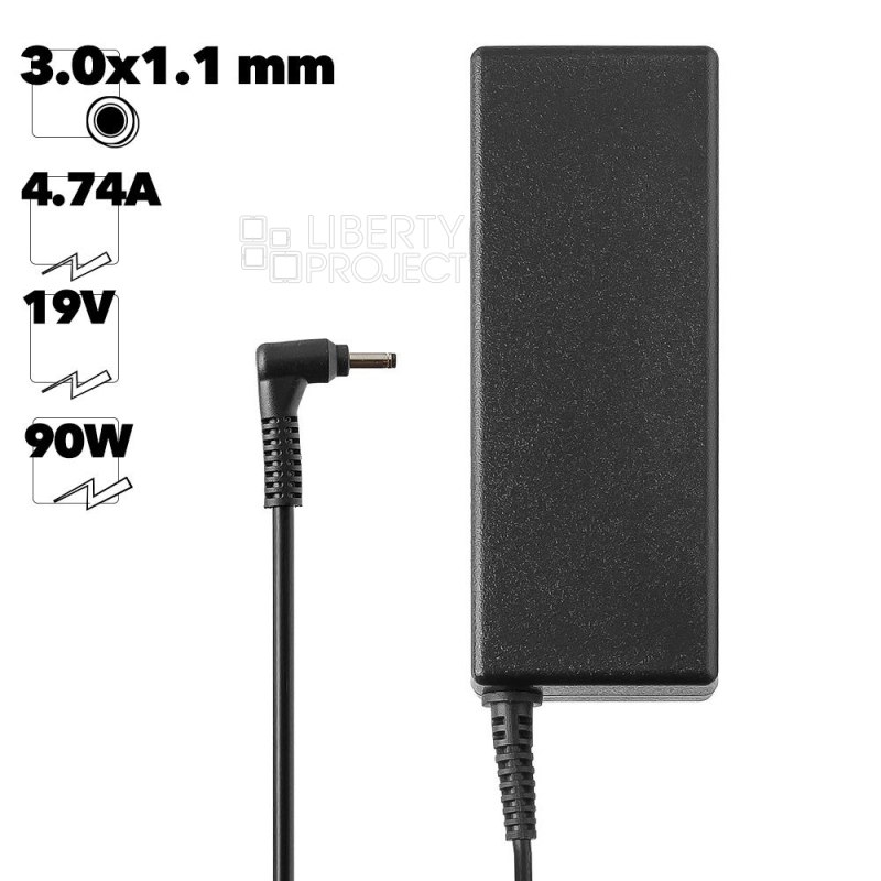 Блок питания ASX для ноутбука Acer 90W 19V 4,74A 3.0x1.1mm