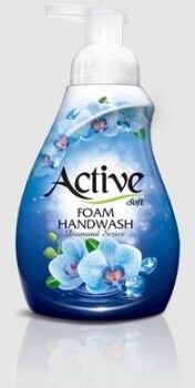 ACTIVE Пенка-мыло для рук "Небесный бриллиант", дозатор, 500 мл, Blue (511801096)
