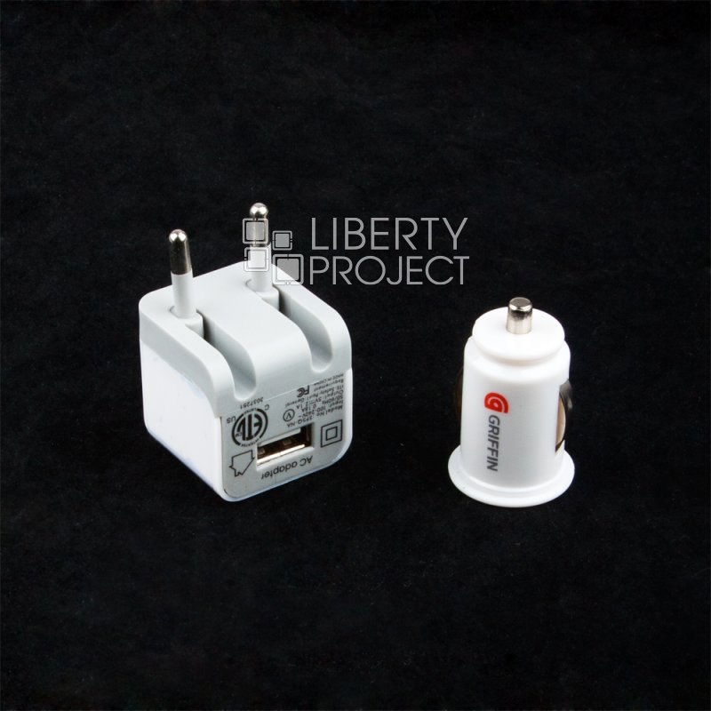 Набор 3 в 1 "Griffin" micro USB сеть/авто/кабель (коробка)