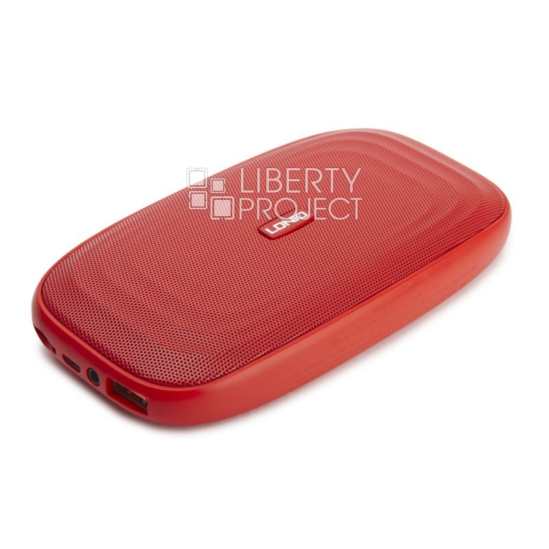 Bluetooth колонка LDNIO BTS11 встроенный Power Bank 5000 mAh 2.1A (красная)