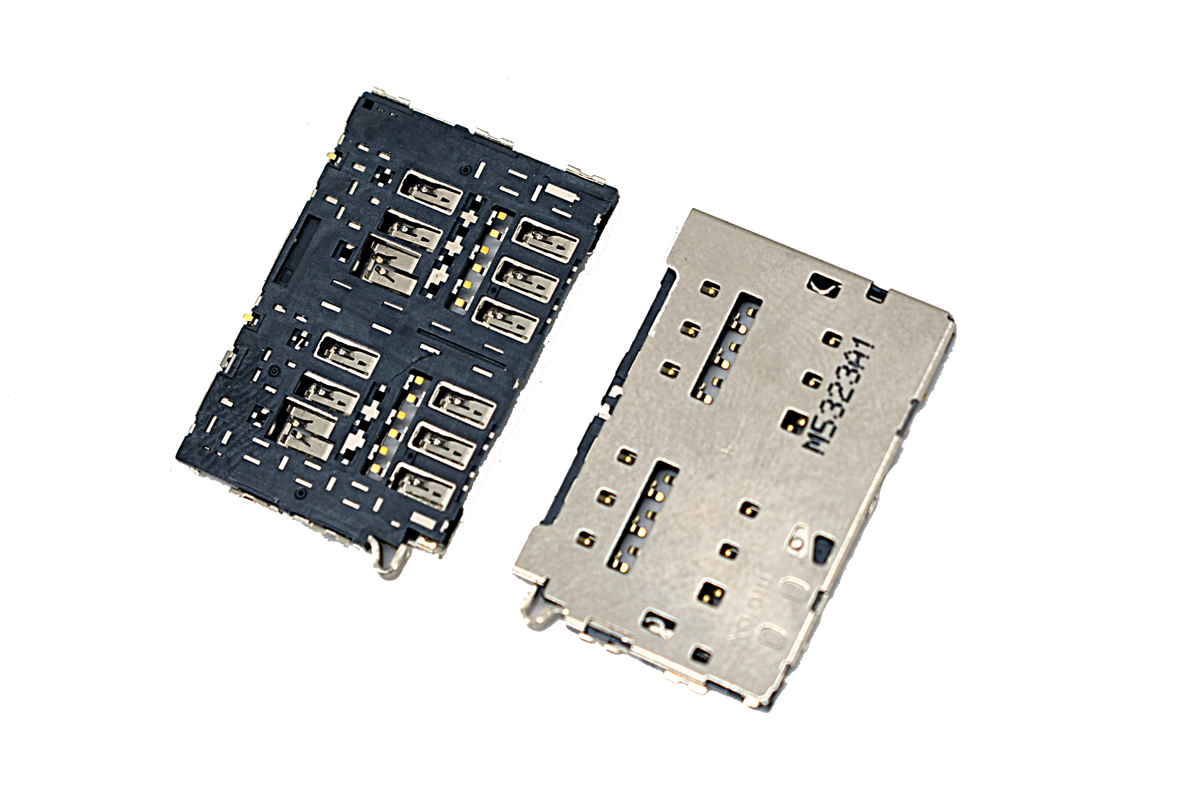 Коннектор SIM-карты (сим), mmc коннектор для Samsung s6 edge g920 g920v g920a g920p g920f (S143)