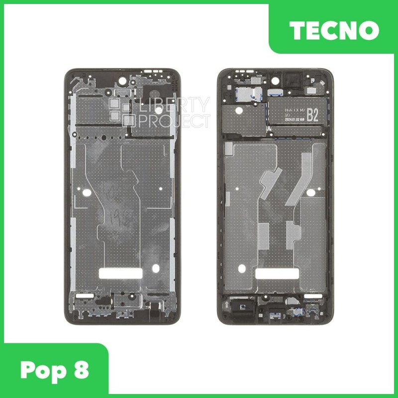 Рамка дисплея для Tecno Pop 8 (черный)