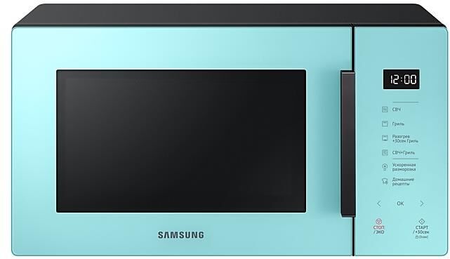 Микроволновая печь SAMSUNG MG-23T5018AN/BW мятный /черный