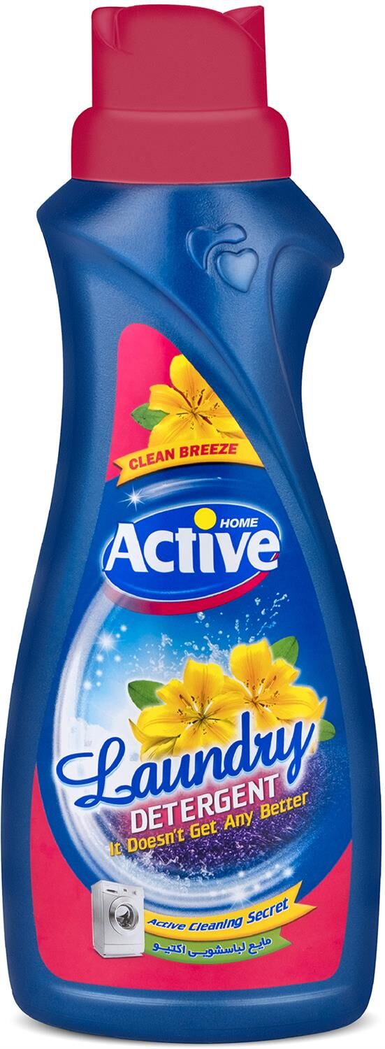 ACTIVE Гель для стирки белья универсальный "Clean Breeze", 1000 мл, Pink (12/480)