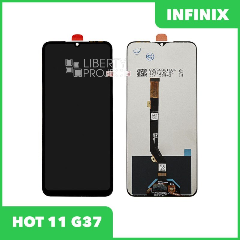 LCD дисплей для Infinix Hot 11 (X662) с тачскрином (черный) Premium Quality