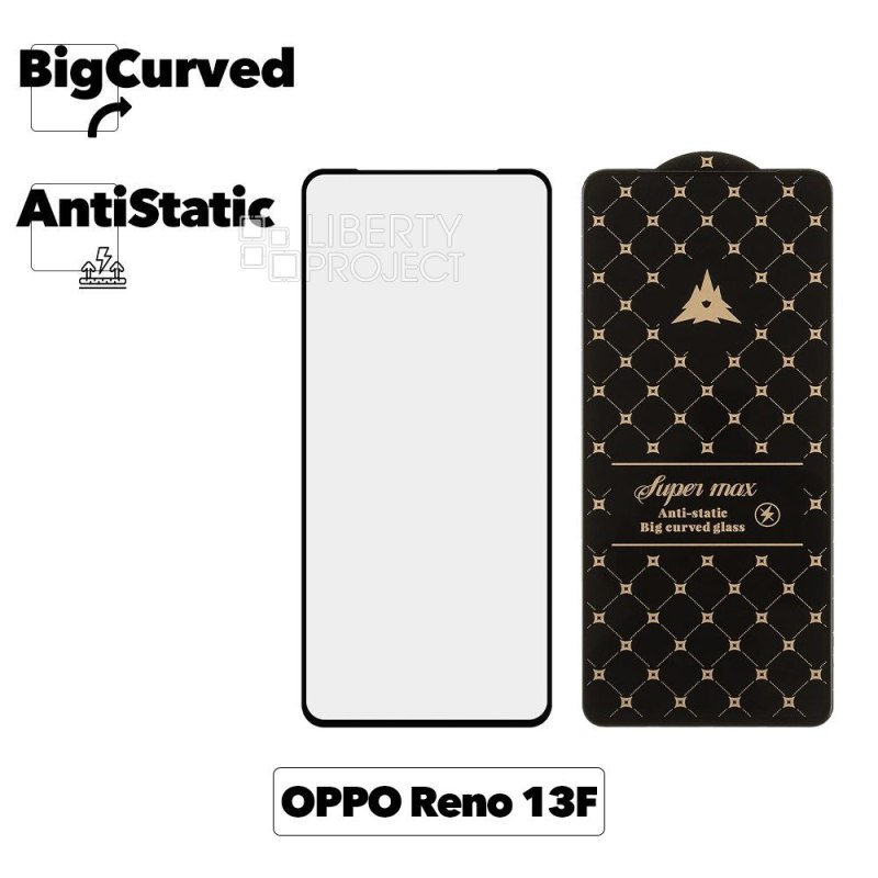 Защитное стекло для OPPO Reno 13f Super max Anti-static big curved glass