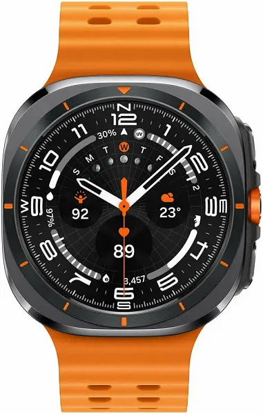 Samsung Galaxy Watch Ultra SM-L705 2025 LTE 47 мм 64Gb titanium grey (серый титан) ремешок orange