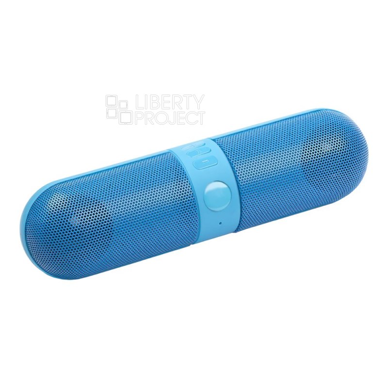 Колонка беспроводная Bluetooth (голубая)