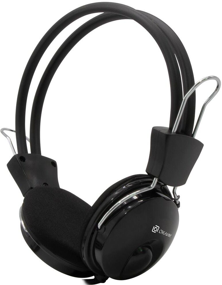 OKLICK Наушники с микрофоном Оклик HS-M200 черный 1.8м накладные оголовье (1532011)