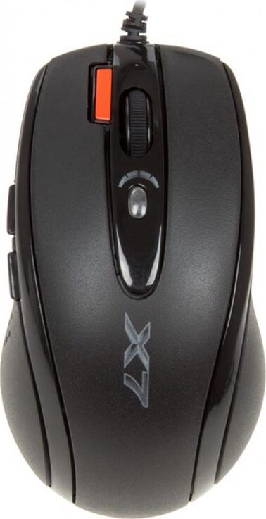 Мышь A4TECH X-710BK черный оптическая (2000dpi) USB игровая (6but)